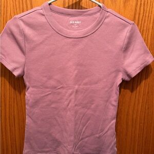 Old Navy Lavender Ribbed Tee